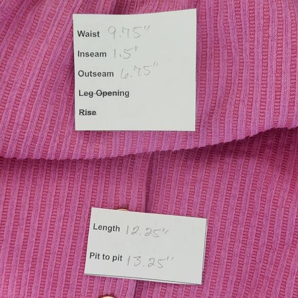 Vince Camuto Girl's Pink Ribbed Knit Short Set NWT Size Small Pink Matching Set - Picture 10 of 10
